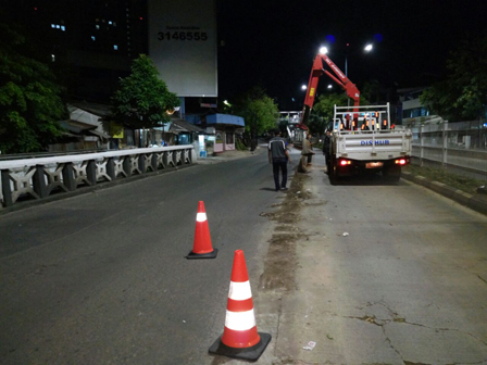 Jl Warung Jati Dipasangi Beton MCB