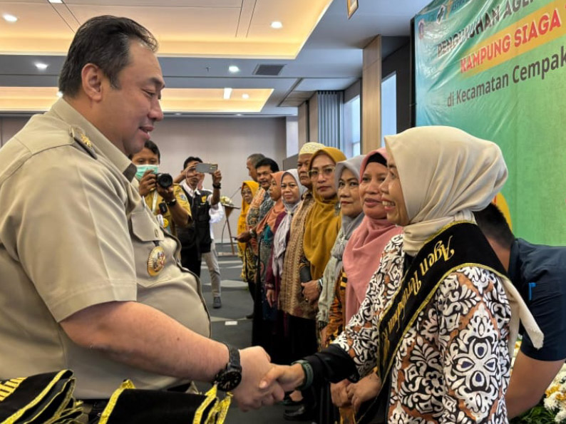  148 Agen Perubahan Kampung Siaga TBC se Cempaka Putih Dikukuhkan 