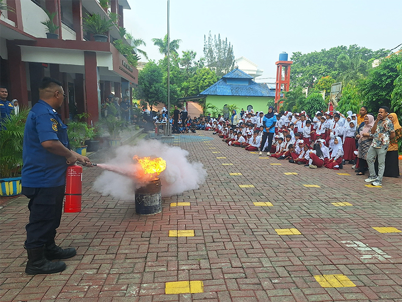  300 Pelajar SD di Sunter Jaya Diedukasi Bahaya Kebakaran