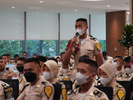  90 Taruna Politeknik Keselamatan Transportasi Jalan (PKTJ) Jawa Tengah Dikenalkan Tentang JakLingko