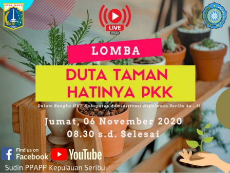 Sudin PPAPP Kepulauan Seribu Adakan Lomba Taman Hatinya PKK