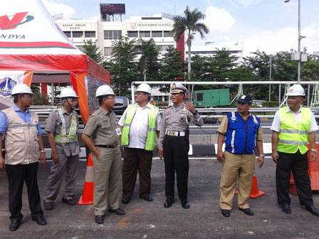 Dinas Bina Marga DKI Jakarta Uji Coba Open Traffic Flyover Kuningan