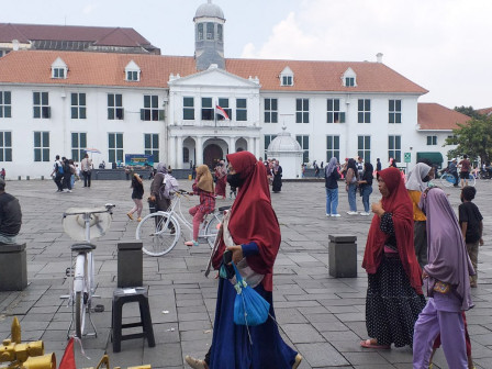 H+2 Lebaran Kota Tua Ramai Dikunjungi Masyarakat 