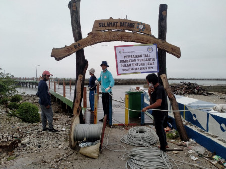 Tali Pengaman Jembatan Pengantin Diganti