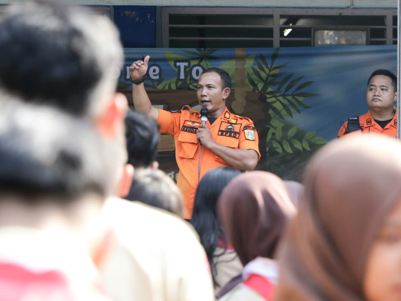 BPBD Jaksel Berikan Edukasi Kebencanaan di SMPN 253 Jakarta 