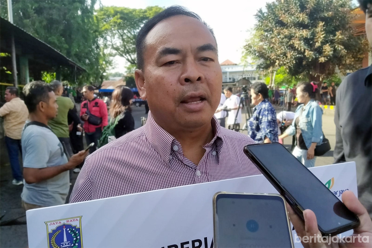 Pedagang Buah Pasar Induk, Kamdi ucapkan terimakasih atas bantuan dari Pemprov DKI