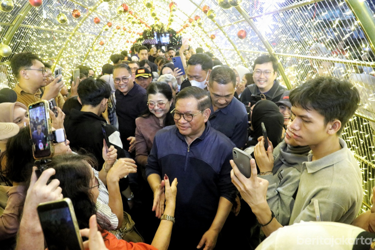 Gubernur dan Wagub Tinjau Jakarta Light Festival 