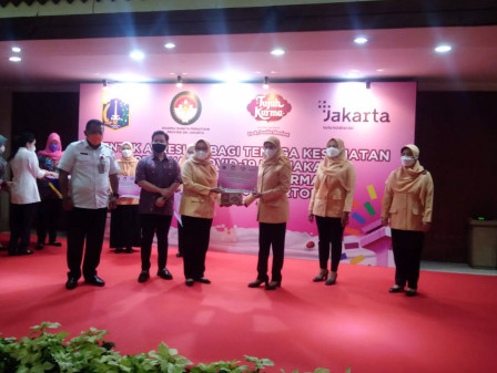 DWP DKI Jakarta Salurkan Donasi 2.000 Karton Susu Steril untuk Satgas COVID 19 