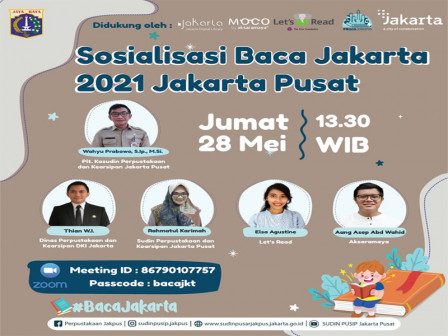Sudin Pusip Jakpus Gelar Sosialiasi Baca Jakarta 2021 