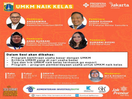  220 Jakpreneur Wanita Ikuti Webinar UMKM Naik Kelas 