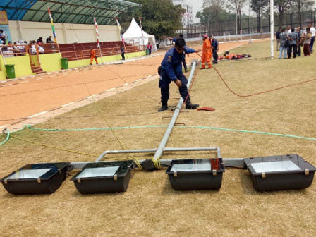  Tiang Lampu Sorot di Lapangan Banteng Dicopot 