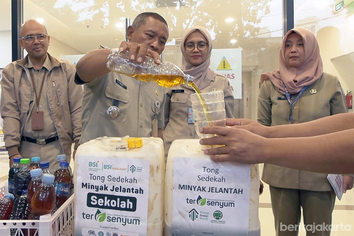 Program Sedekah Minyak Jelantah di Kecamatan Kebayoran Baru digencarkan