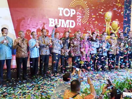 Tiga BUMD DKI Jakarta Raih Penghargaan Top BUMD 2017