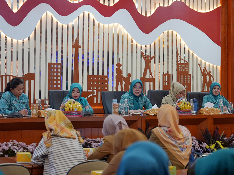  Pertemuan Rutin TP PKK Jakarta Pusat Bahas Lomba 10 Program Pokok