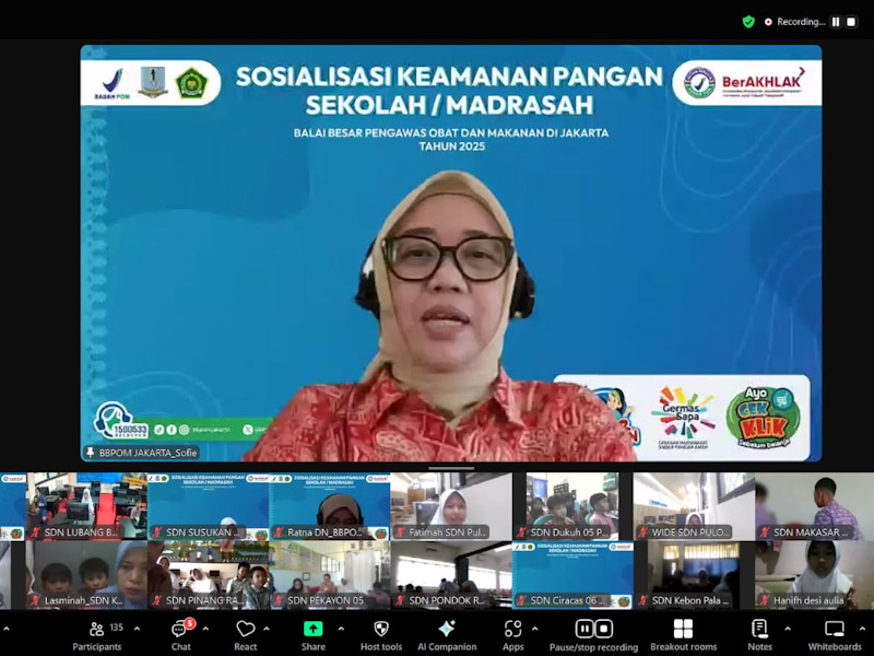 BBPOM di Jakarta Sosialisasikan Pangan Jajanan Aman ke 285 Sekolah 