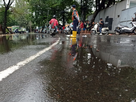 banjir Rob, Genangan di Jalan Lodan Raya Surut 