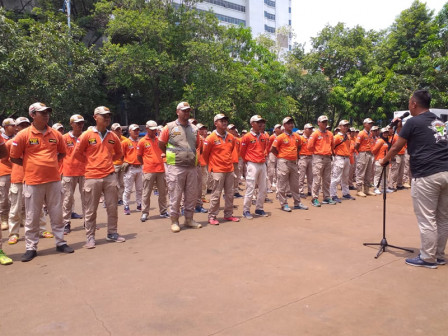 Satpol PP Jakut Gelar Pembinaan Peningkatan Fisik