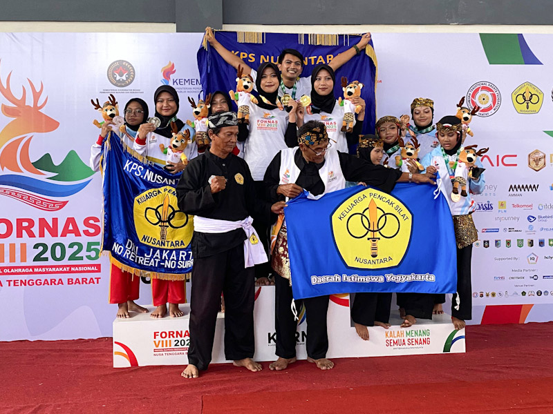 DKI Jakarta Tambah Pundi Emas dari Pencak Silat di Fornas NTB 2025