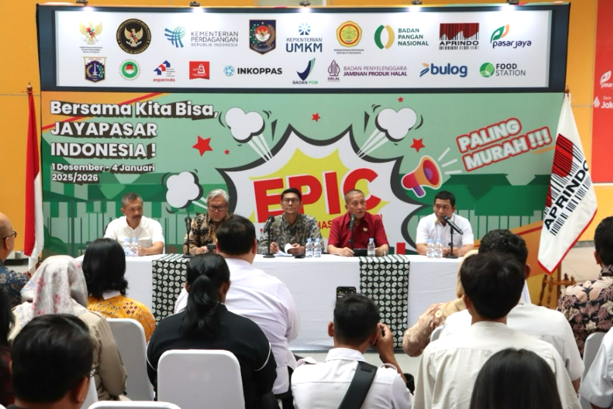 Konferensi Pers EPIC Sale 2025 yang diselenggarakan APRINDO di Pasar Mayestik