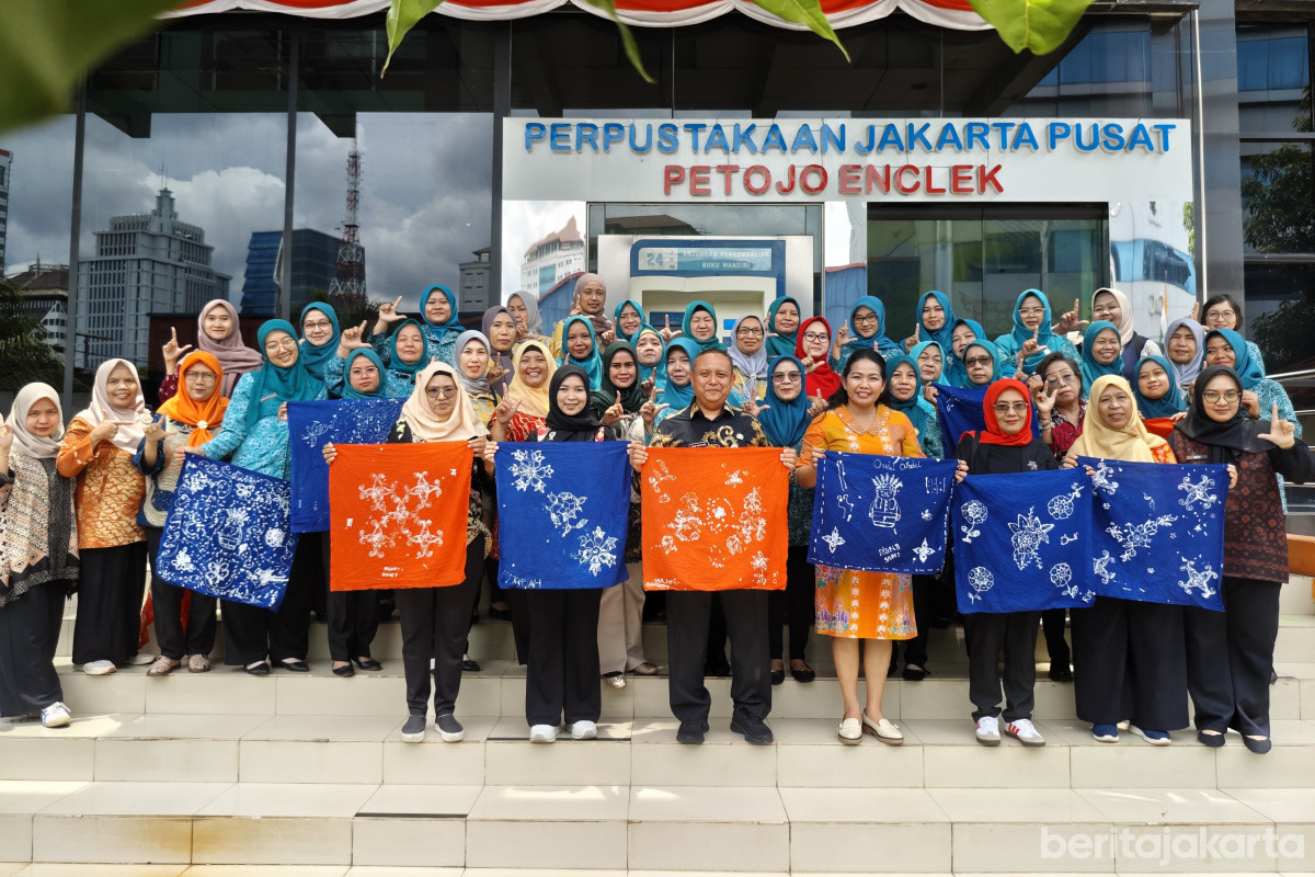 Sudin Pusip Jakpus Gelar Workshop Membatik