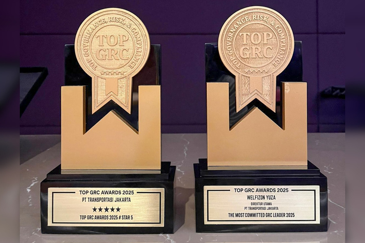 Dua penghargaan untuk Transjakarta dalam ajang TOP GRC Awards 2025