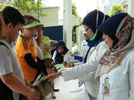 85 Ekor HPR di Kelurahan Bungur Divaksinasi Anti Rabies