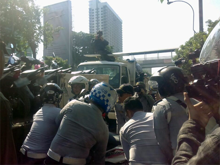 Terparkir Liar, 116 Motor di Taman Sari Ditindak