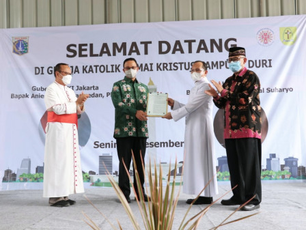 Serahkan IMB Gereja DI Duri Selatan, Gubernur Anies Pastikan Kesetaraan Dan Keadilan Tumbuh Di Jakar