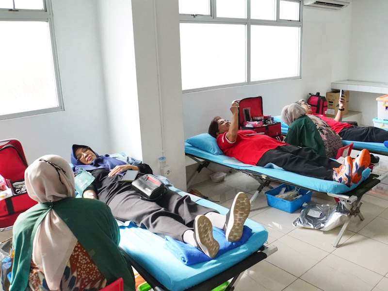 Ratusan Warga Ikuti Donor Darah di Apartemen Kalibata City 