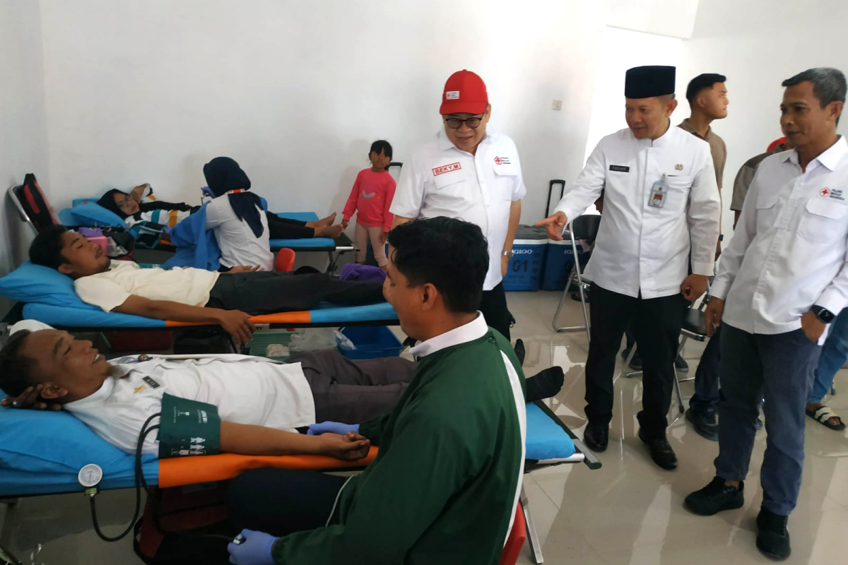 Kegiatan Donor Darah menyambut HUT Pemkab Kepulauan Seribu