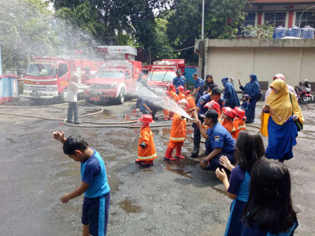  35 Siswa TK dan PAUD Diedukasi Pencegahan Kebakaran 