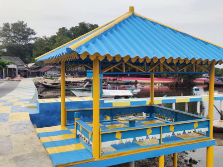  Pembangunan 10 Gazebo di Pulau Lancang Rampung akhir Februari