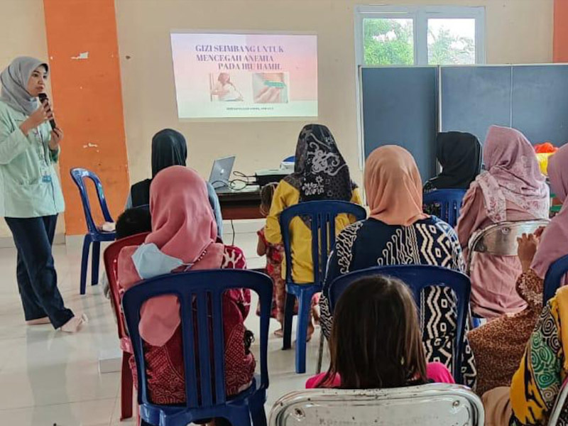  10 Ibu Hamil di Pulau Panggang Disosialisasikan Gerakan Bumil Sehat 