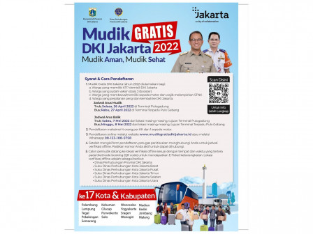 Ini Syarat dan Cara Pendaftaran Mudik Gratis DKI Jakarta 2022