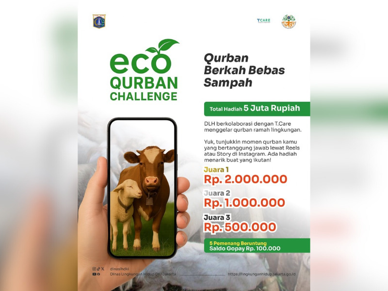 Budayakan Kurban Ramah Lingkungan, Dinas LH Adakan Lomba Eco Qurban Challenge