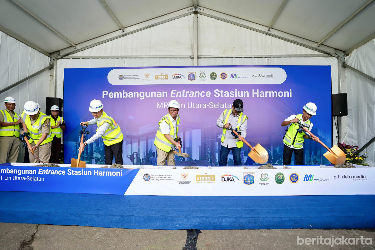 Resmikan Pintu MRT Harmoni, Pramono Optimistis Dorong Pertumbuhan Ekonomi Kawasan 