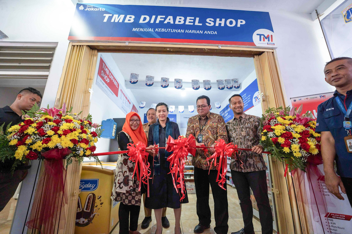 Peresmian Toko Mandiri Difabel di Jalan Mandor Hasan, Bambu Apus, Cipayung, Jakarta Timur.