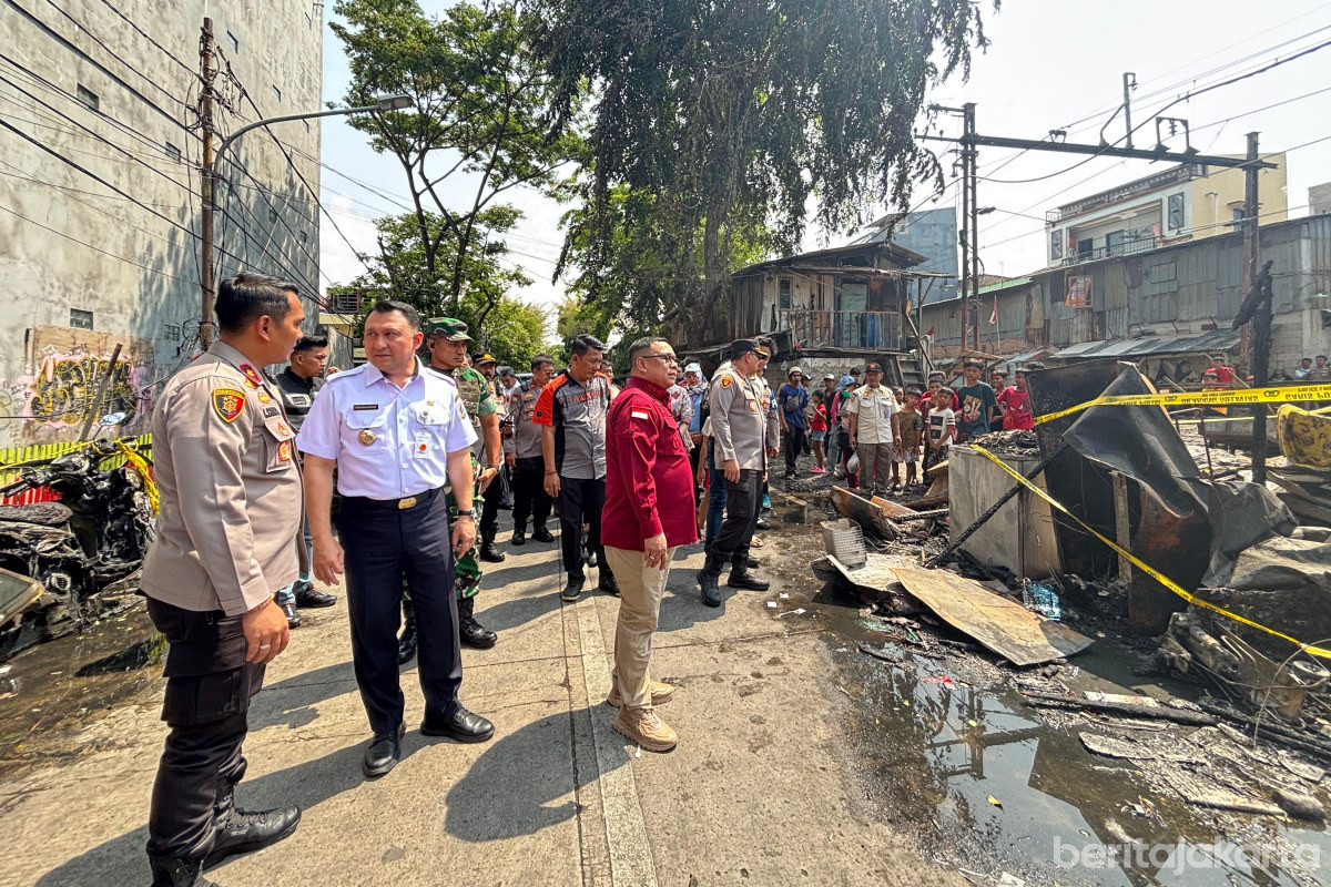 Forkopimko Jakarta Utara meninjau Lokasi Kebakaran di Pademangan Timur