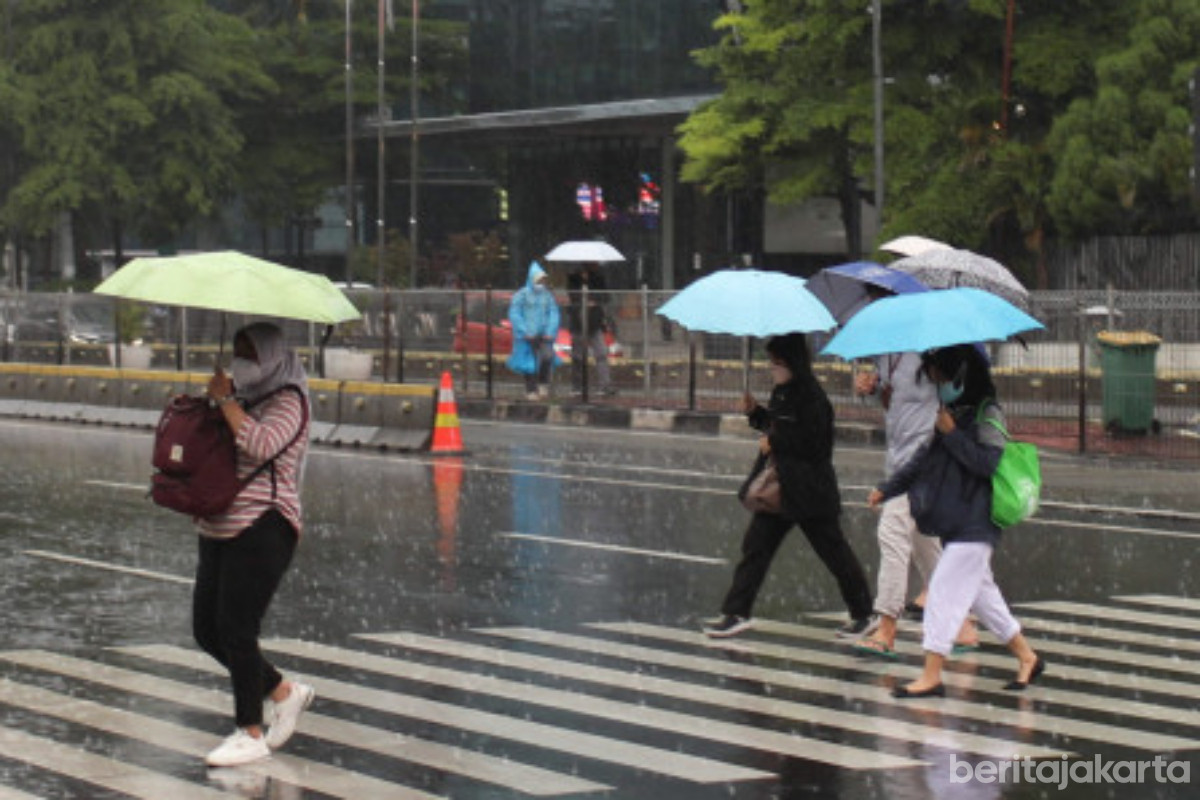 Hujan Berpotensi Guyur Jakarta Sepanjang Hari 