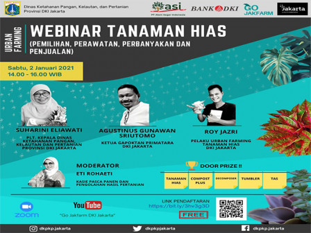 Dinas KPKP DKI Jakarta Selenggarakan Webinar Tanaman Hias