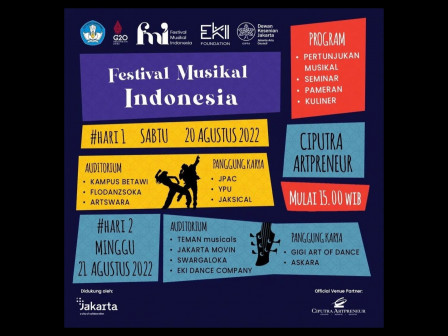 Dinas Parekraf Gelar Festival Musikal Indonesia