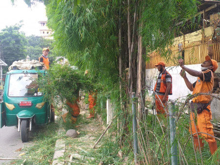 PPSU Tebet Barat Bersihkan Taman Buyung
