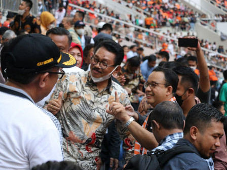 Gubernur Anies Dedikasikan JIS untuk Jakmania, Warga Jakarta dan Bangsa Indonesia 