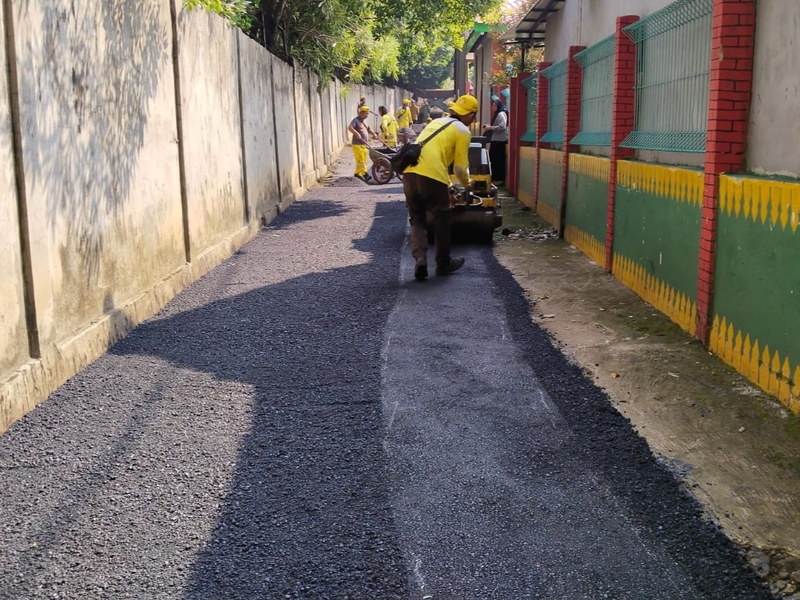 Pemeliharaan Jalan Gunung Balong Tuntas Dikerjakan