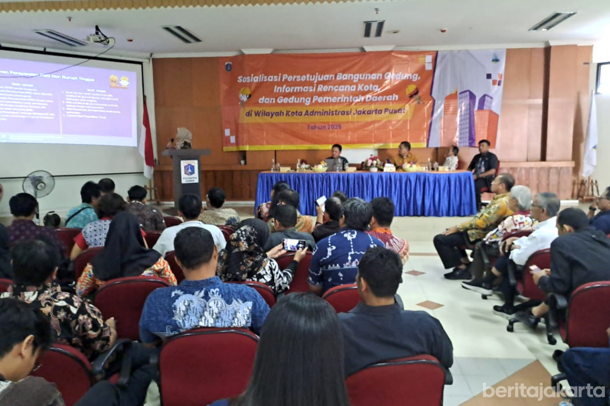 Sudin CKTRP Jakpus Gelar Sosialisasi PBG di Kecamatan Gambir 
