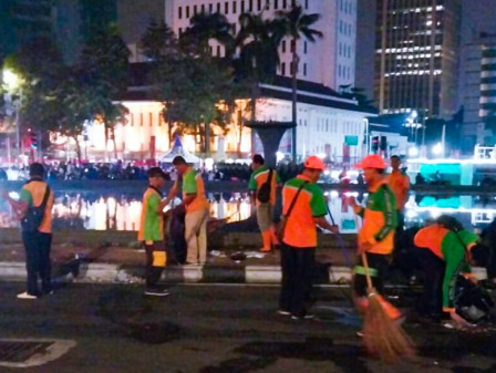 20 Meter Kubik Sampah Berhasil Diangkut di Patung Kuda