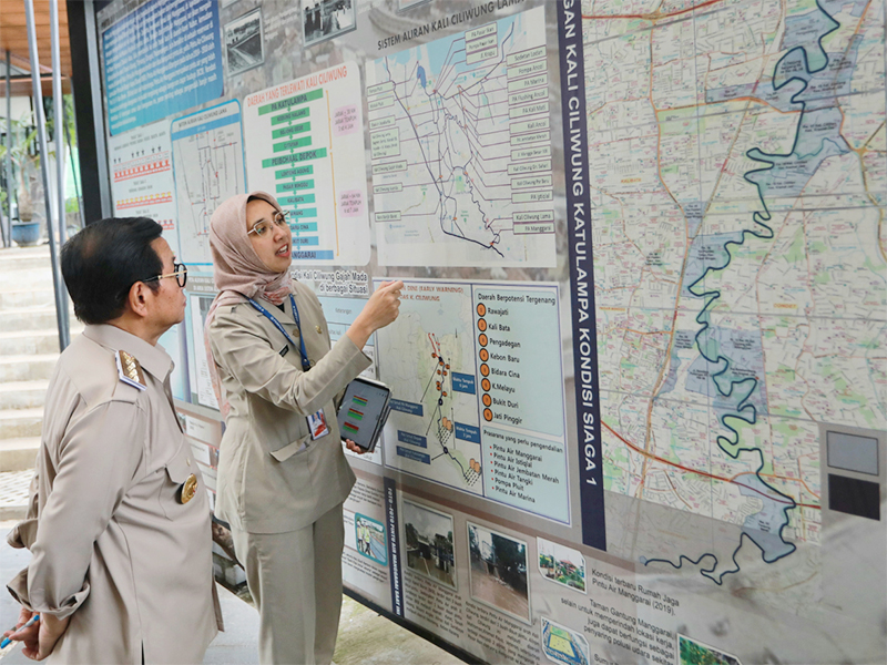 Dinas SDA Terus Tangani Luapan Sungai Ciliwung