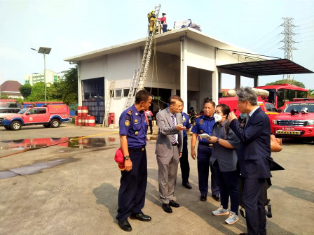 Damkar Kota Seoul Berkunjung ke Gulkarmat Jaktim