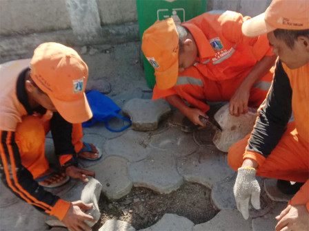  Perbaikan Jalan Lingkungan di Pulau Panggang & Pramuka Rampung