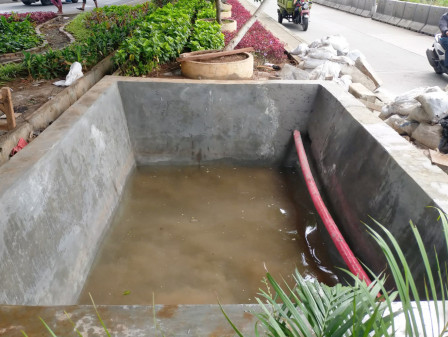 Pembangunan Kolam Olakan di Jalan RE Martadinata Rampung 